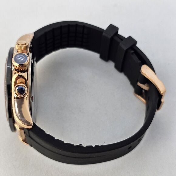 Pagani Design Watch Men's 40MM Gold Dial Black Plastic Red Orange Canvas Bands - Picture 12 of 16